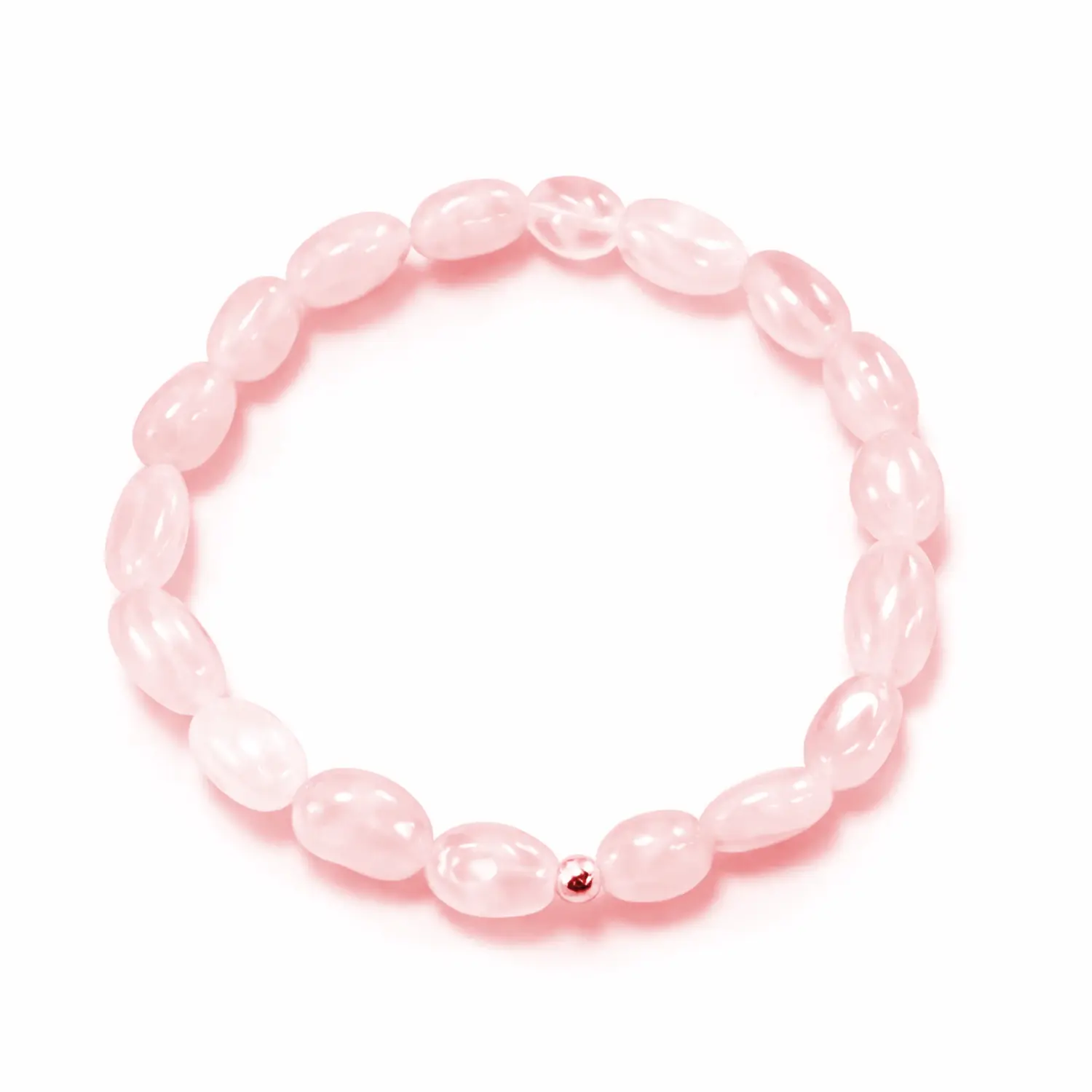 pulsera cuarzo rosa