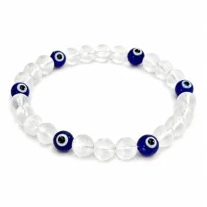 pulsera cuarzo y ojo turco