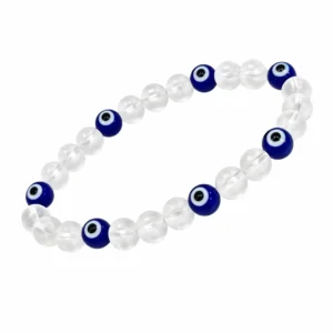 pulsera cuarzo y ojo turco