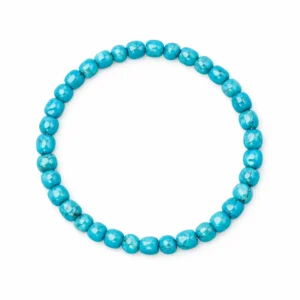 pulsera turquesa de pepitas