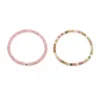 pulseras de cuarzo cerezo y sandia