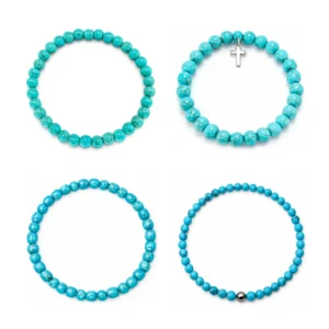 pulseras de turquesa variadas