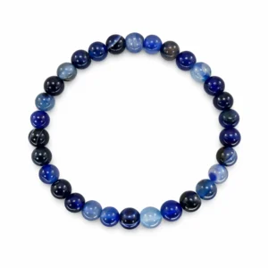 pulsera de ágata cobalto