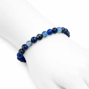 pulsera de agata cobalto