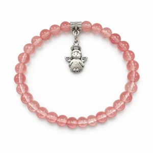 pulsera de cuarzo cerezo 6mm