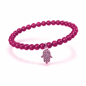 pulsera turmalina rosa 6mm