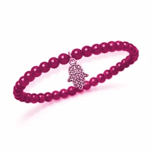 pulsera turmalina rosa 6mm