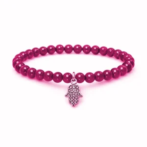pulsera turmalina rosa 6mm