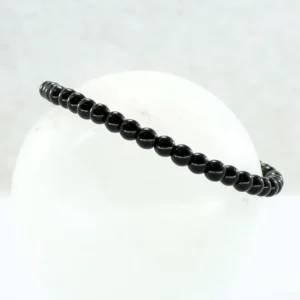 Pulsera agata negra 4mm