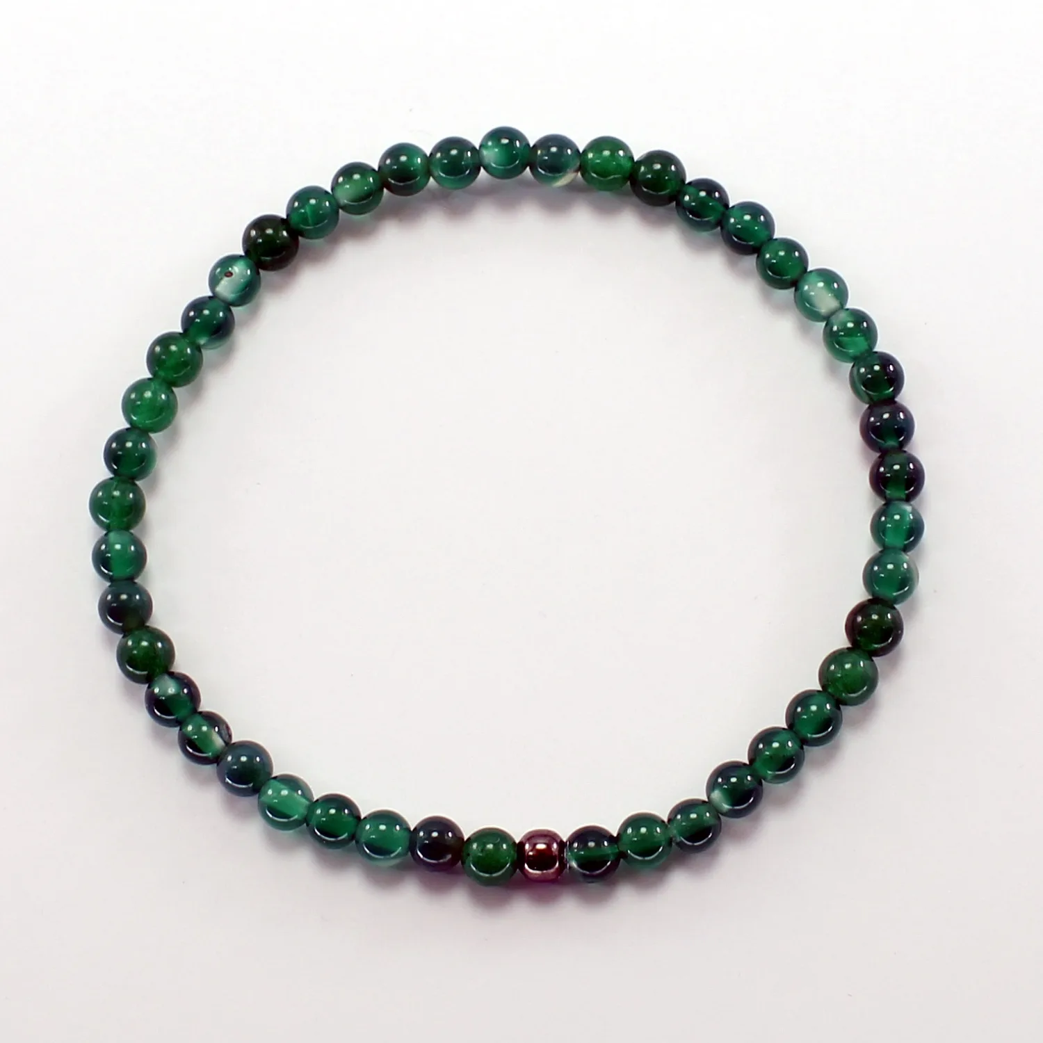 Pulsera agata verde