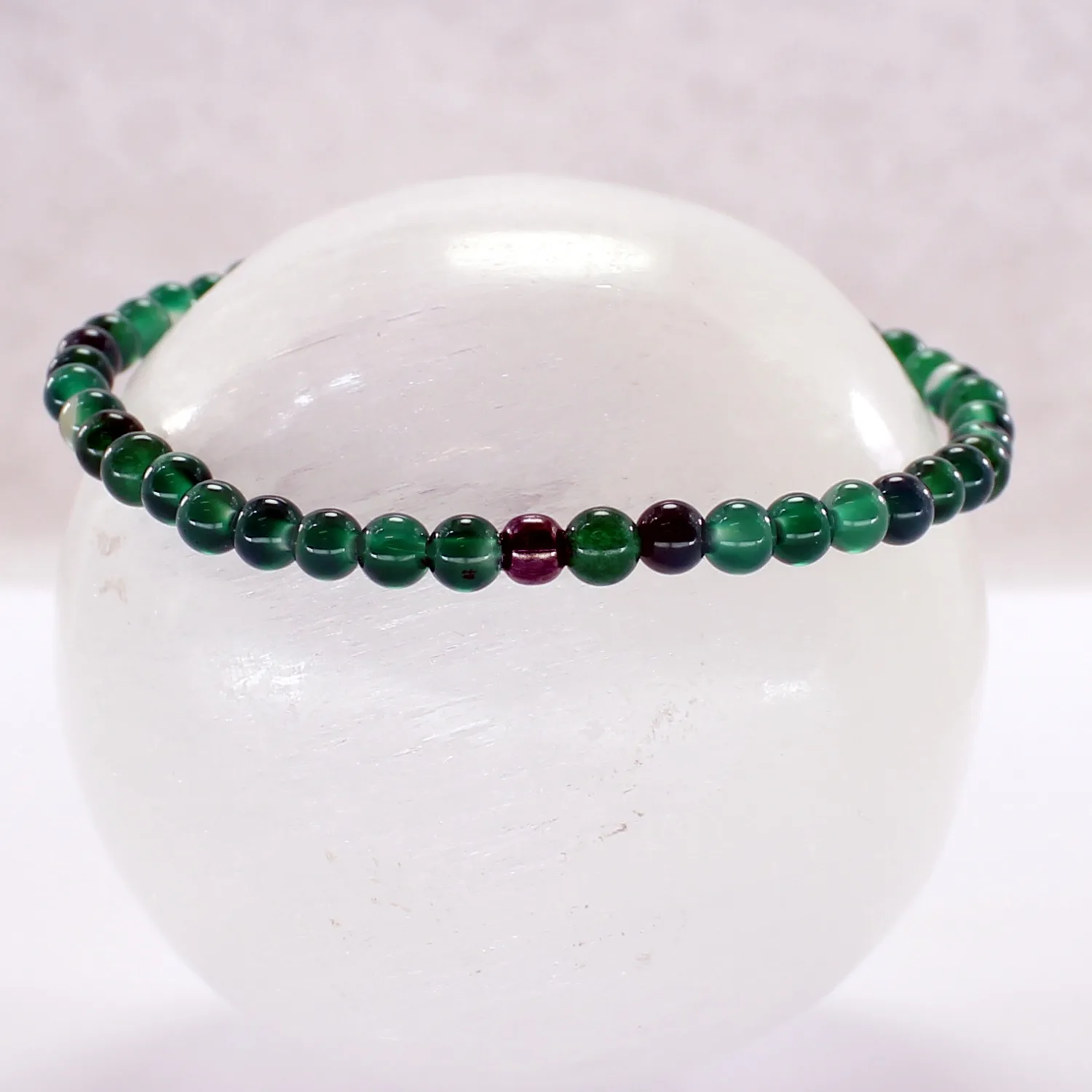 Pulsera agata verde