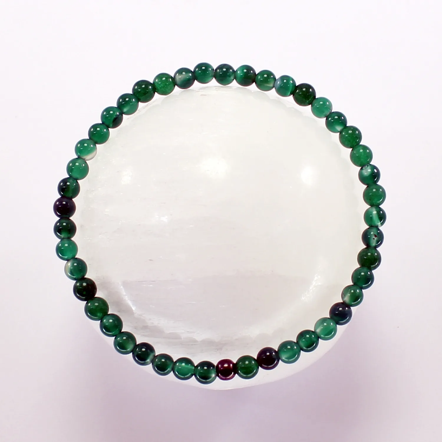 Pulsera agata verde