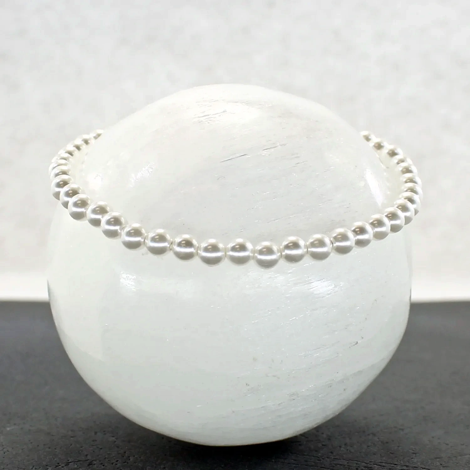 Pulsera concha cristal