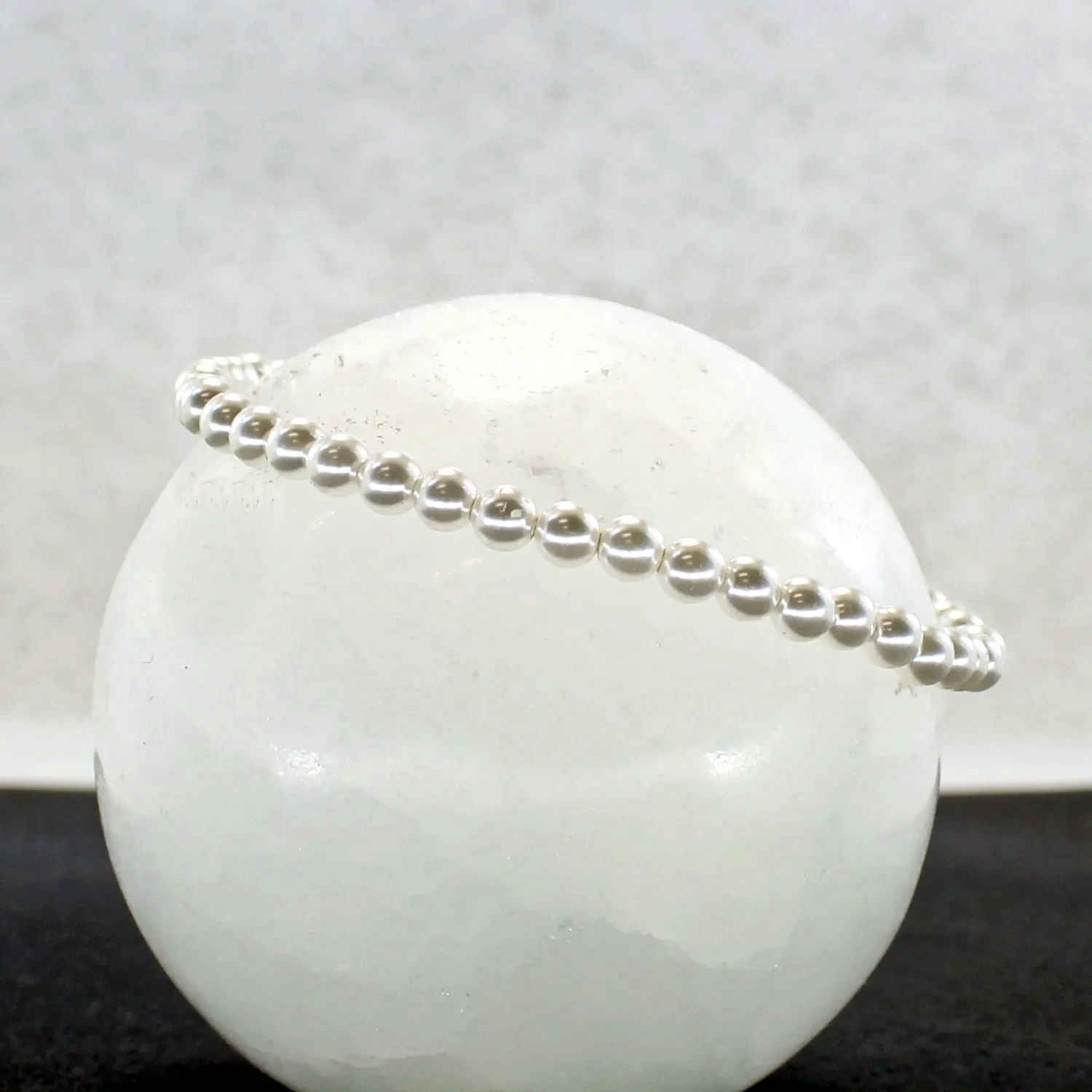 Pulsera concha cristal