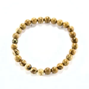 Pulsera elástica de jaspe madera 6mm