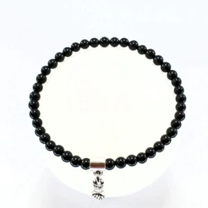 Pulsera elástica de ónix con figa