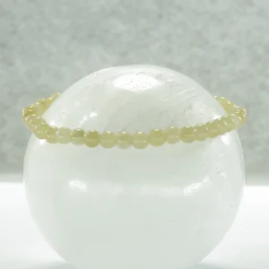 Pulsera elástica de jade amarillo