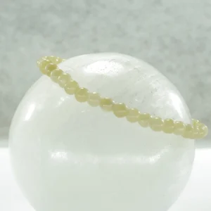 Pulsera elástica de jade amarillo