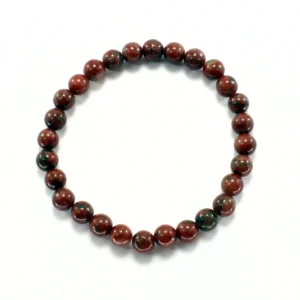 Pulsera elástica de jaspe rojo 4mm