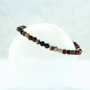 Pulsera elástica de jaspe rojo 4mm
