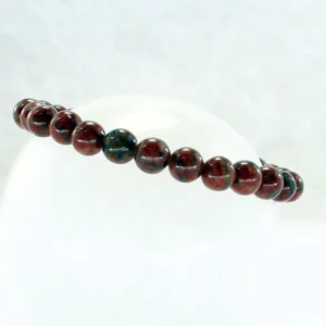 Pulsera elástica de jaspe rojo 4mm