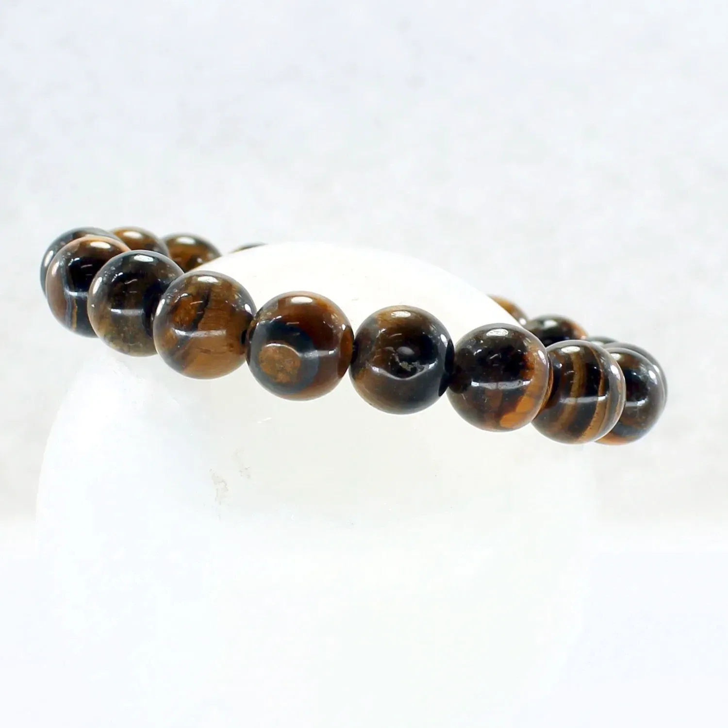 Pulsera elástica de ojo tigre 10mm