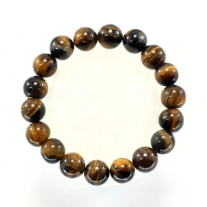 Pulsera elástica de ojo tigre 10mm