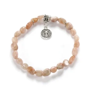 Pulsera elástica de piedra sol pepitas