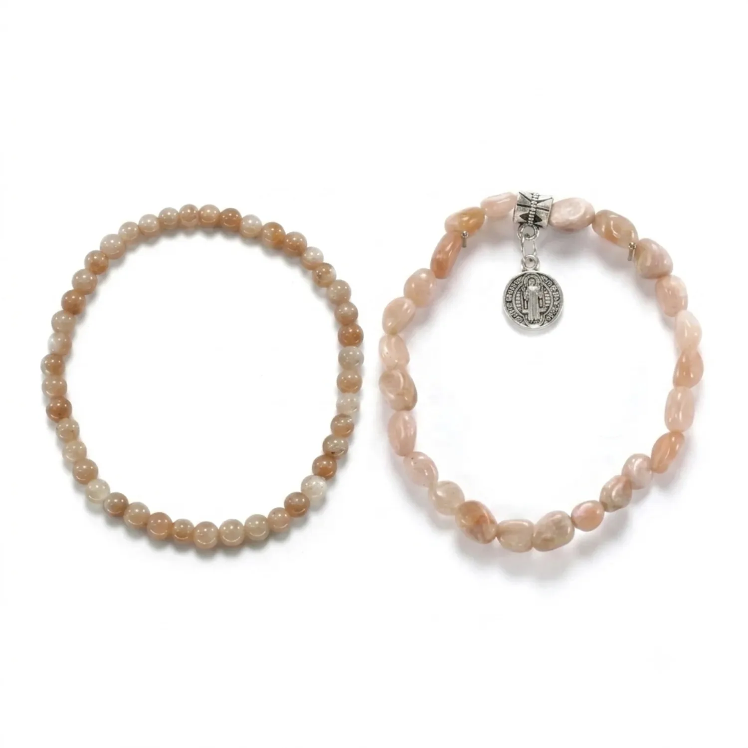 Pulseras elásticas de piedra sol