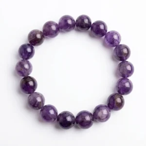 Pulsera de amatista bola 10mm