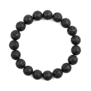 Pulsera lava negra 8mm